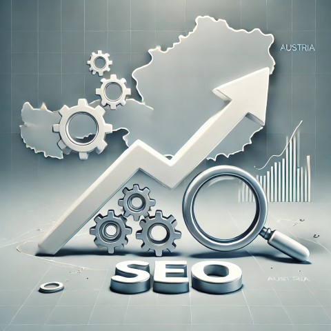 A-minimalistic-text-free-image-representing-SEO-strategies-improving-website-traffic.-The-image-shows-an-upward-trending-arrow-a-magnifying