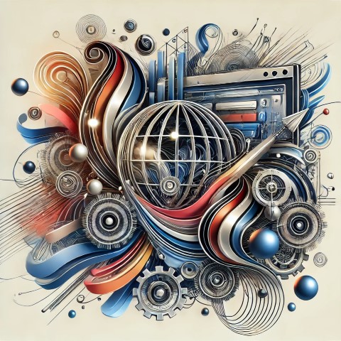 A-visually-engaging-abstract-representation-of-a-custom-built-website-design-without-any-comparison.-The-design-features-flowing-lines-unique-element